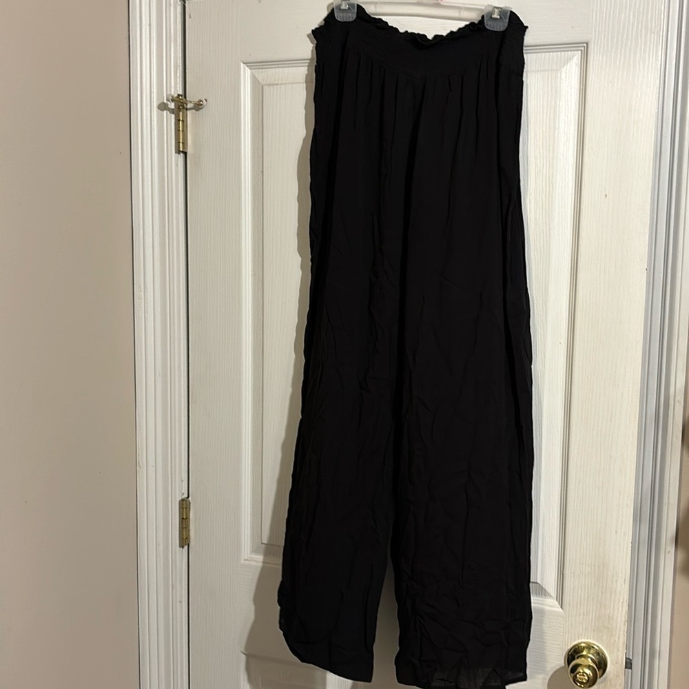 Black palozzo pants